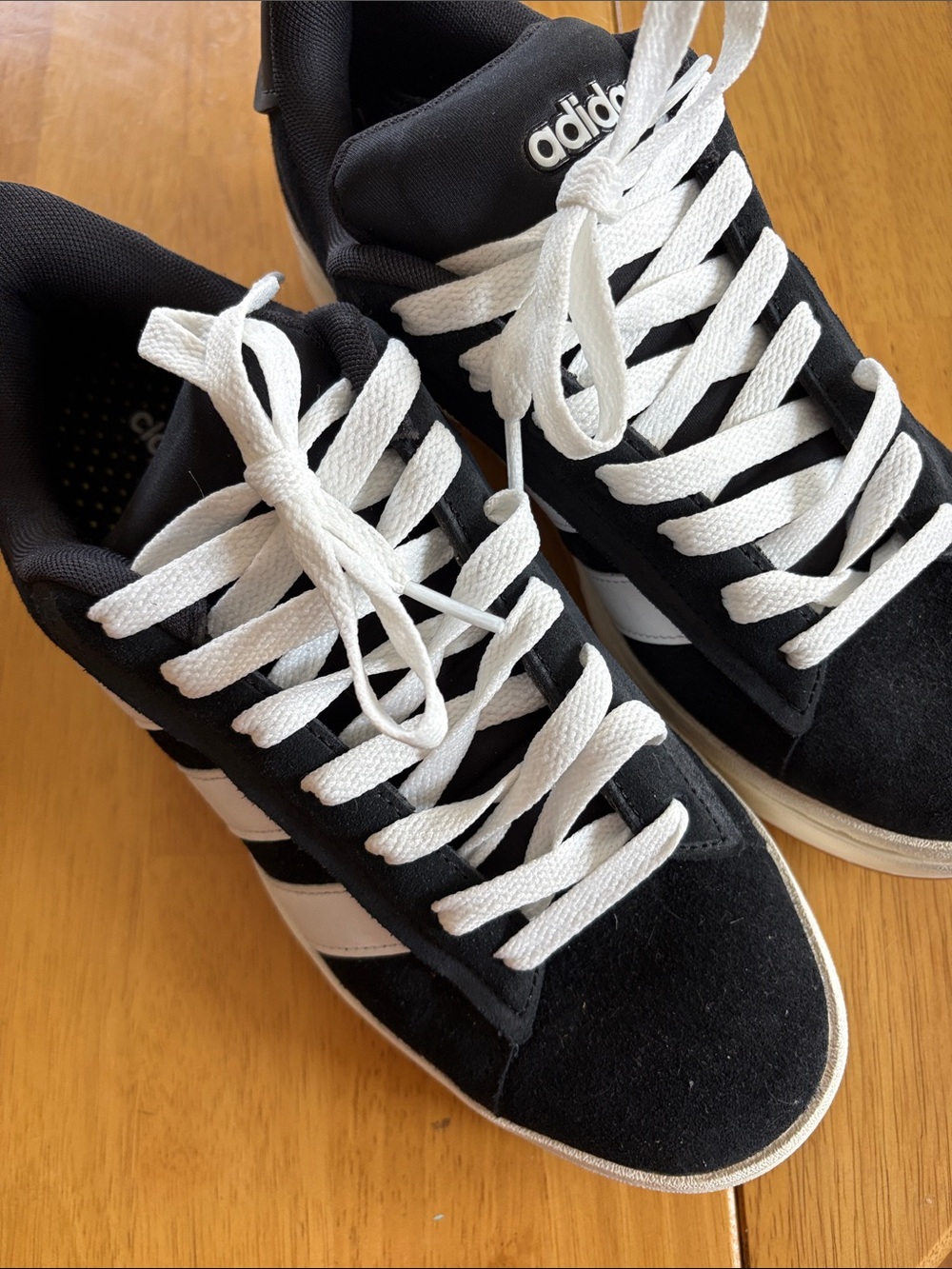 adidas Black and White Low-Top Sneakers brand new without tags